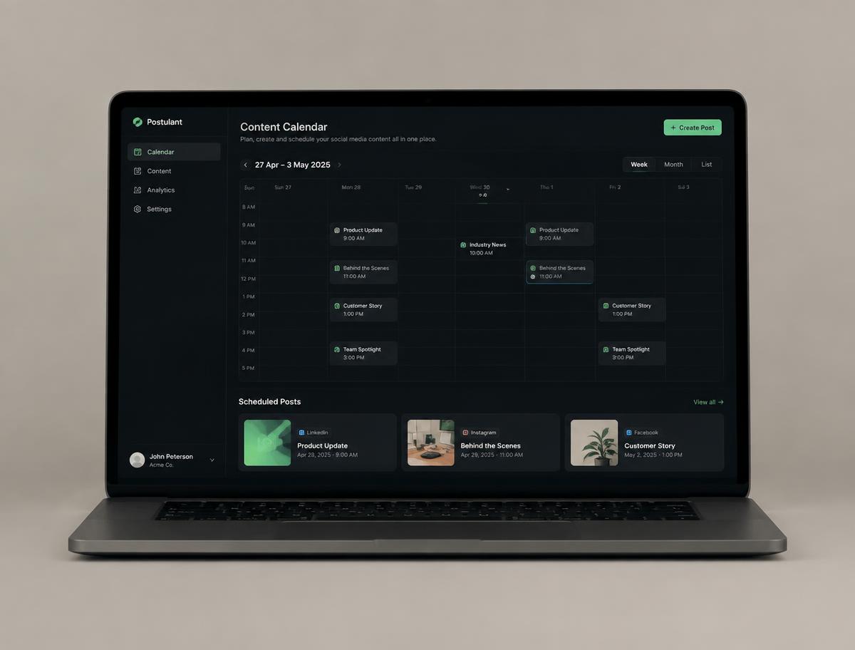 Social Publishing Platform interface preview